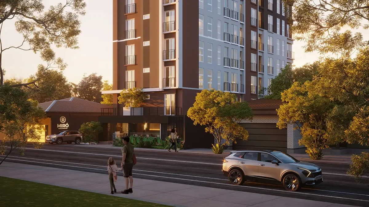 Fachada de Miró Apartamentos en Zona 12