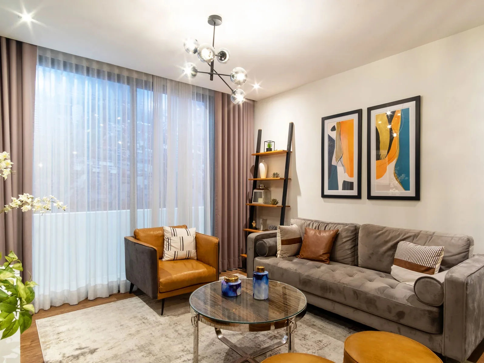 Sala de un apartamento de Via Venti