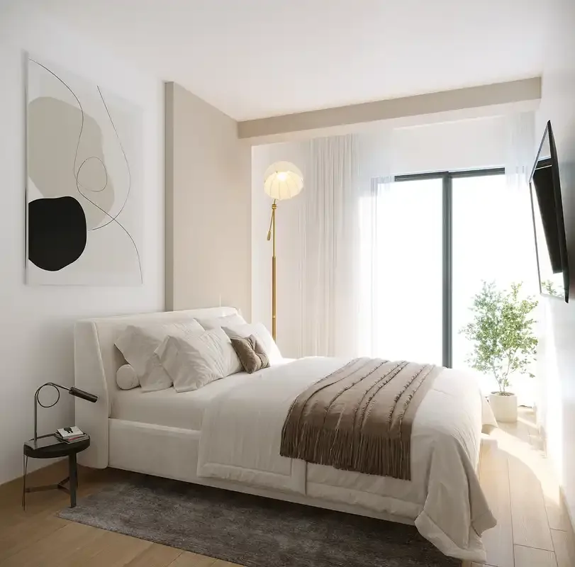 Dormitorio de un apartamento de Vicinia Historico