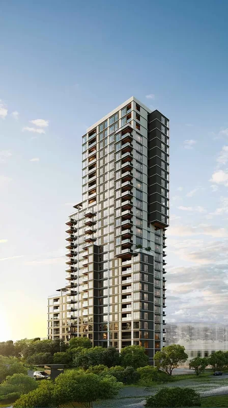 Fachada y concepto arquitectónico de Zenika San Isidro en Zona 16
